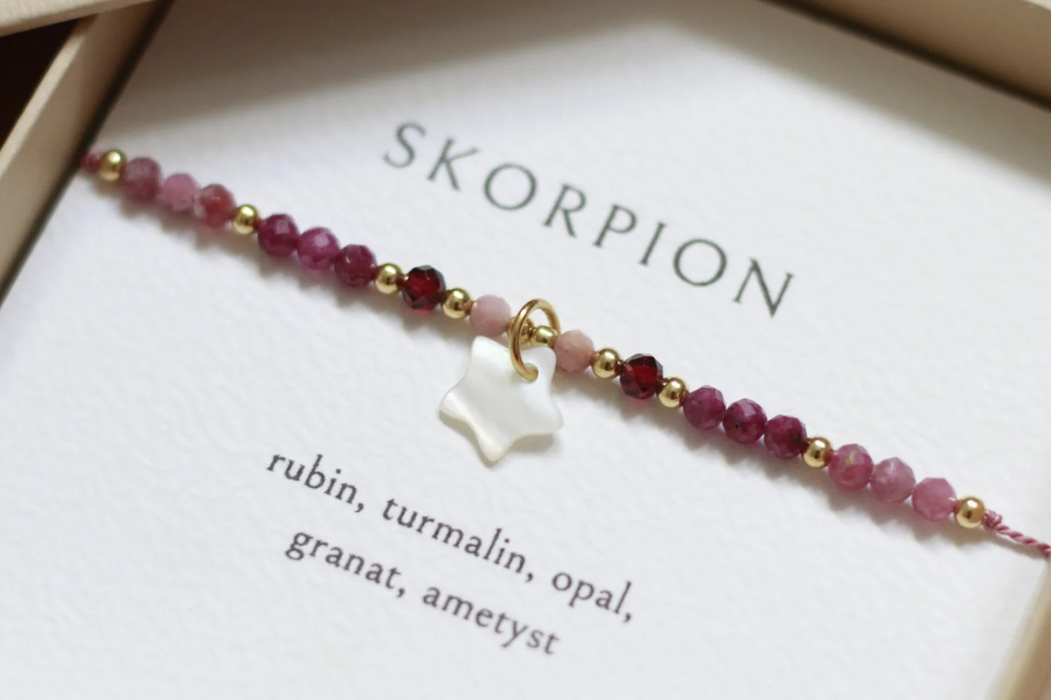 Skorpion - Bransoletka znaku zodiaku 