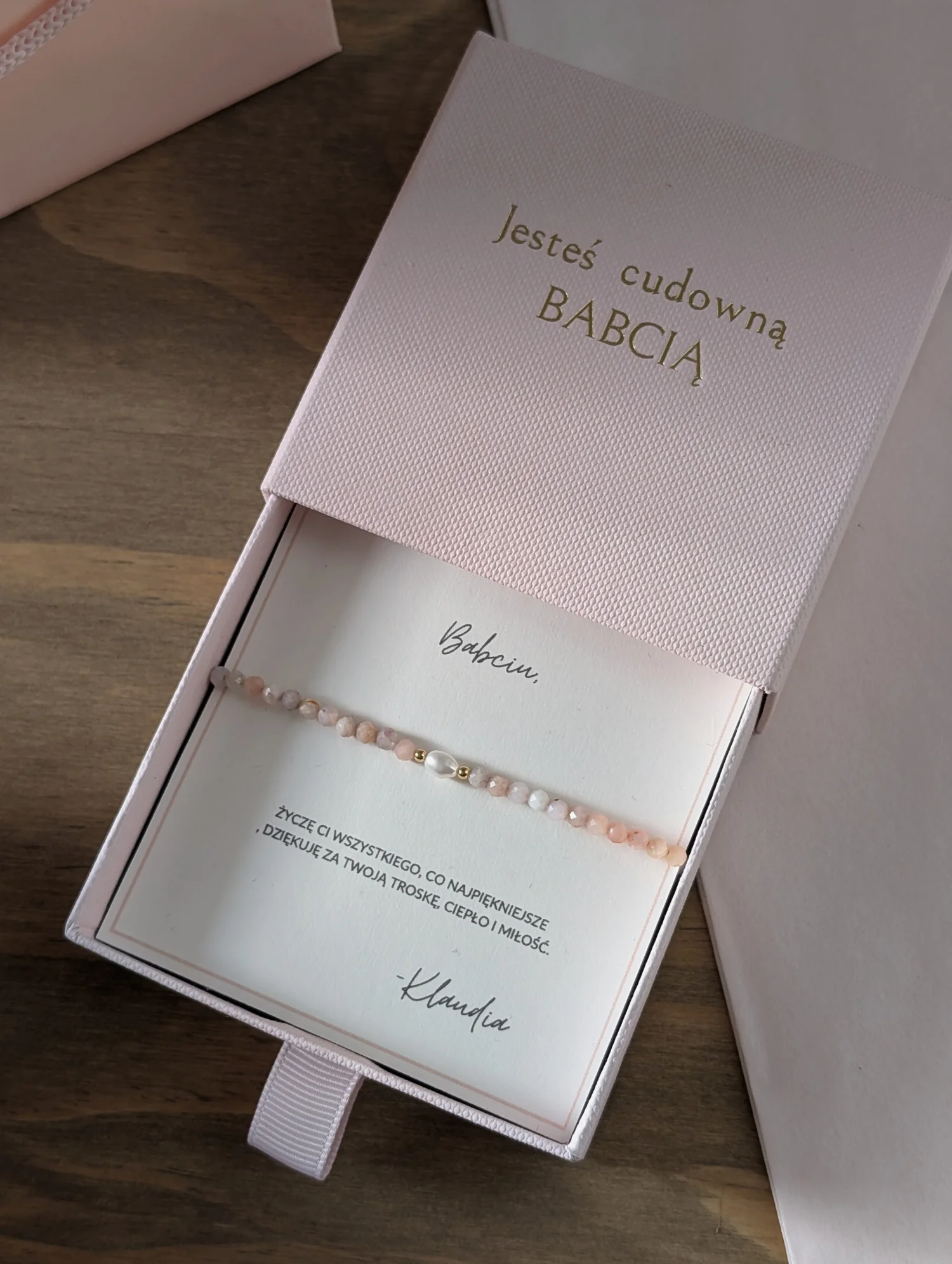 Bransoletka dla Babci z opalu