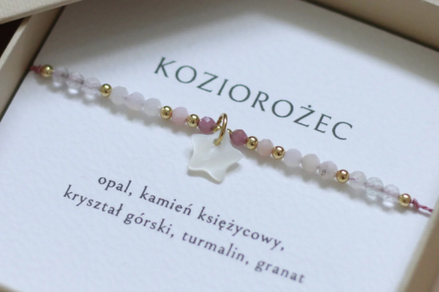 Koziorożec - Bransoletka znaku zodiaku 