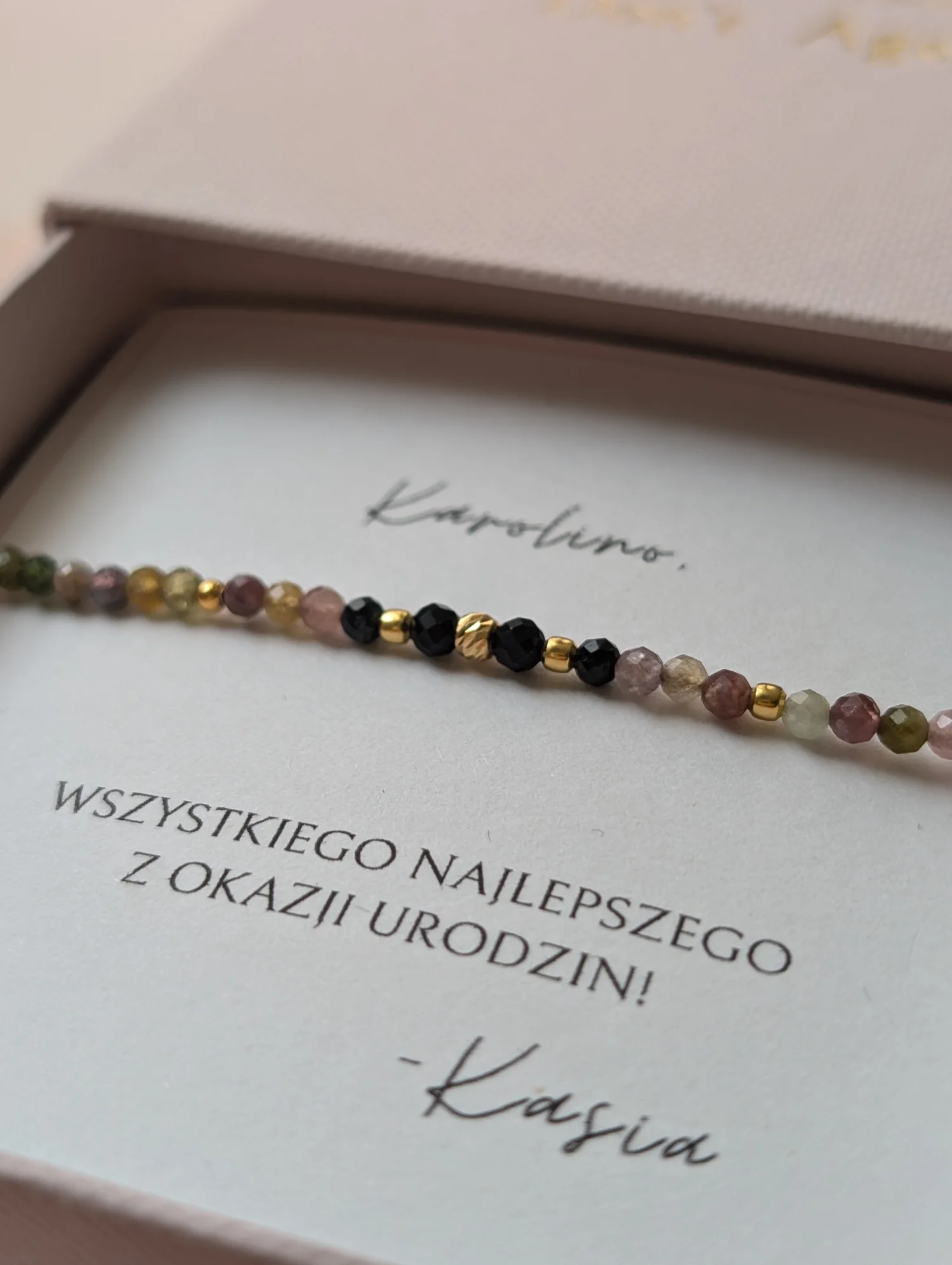 Bransoletka z turmalinu 