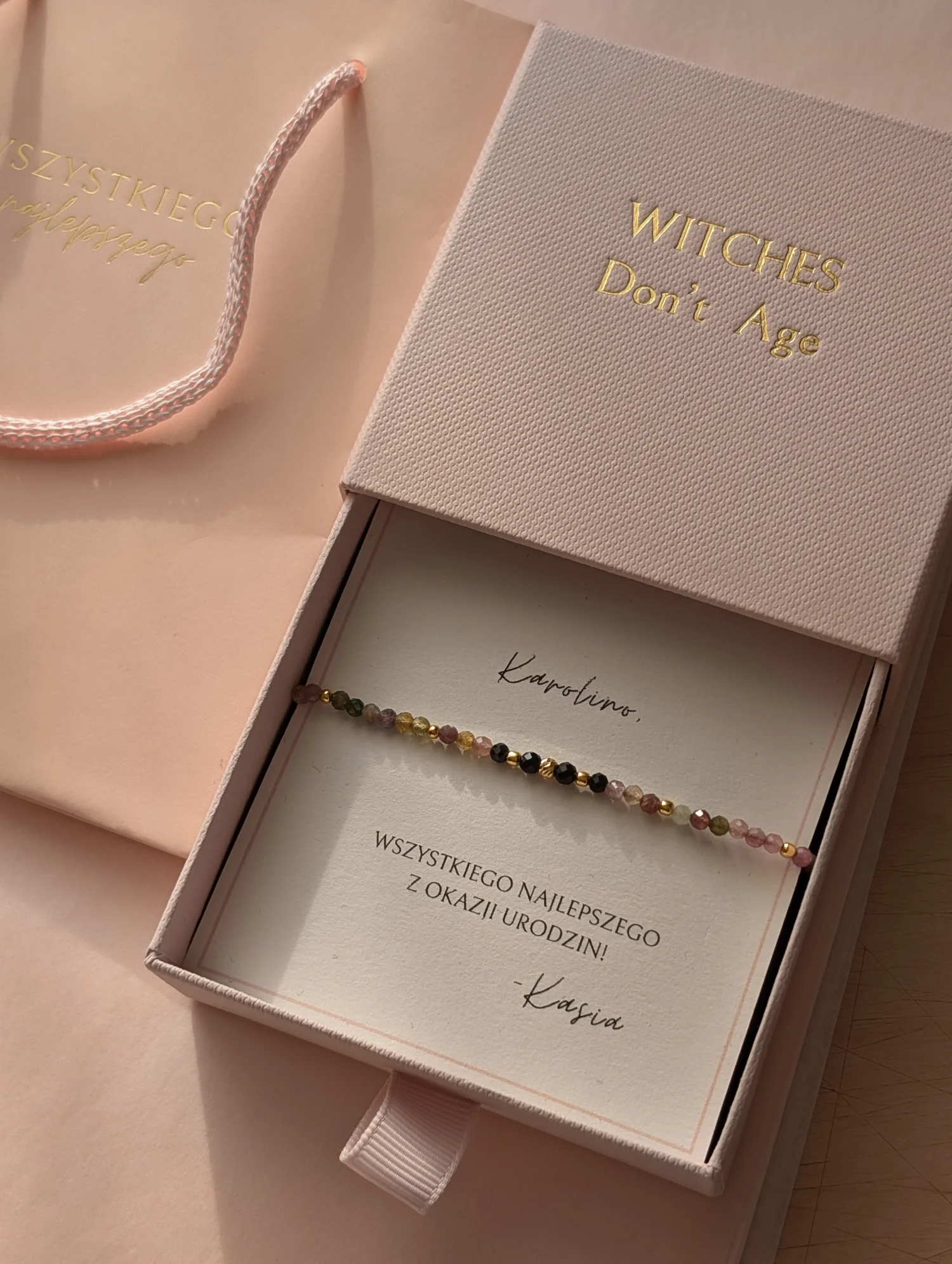 Bransoletka z turmalinu 