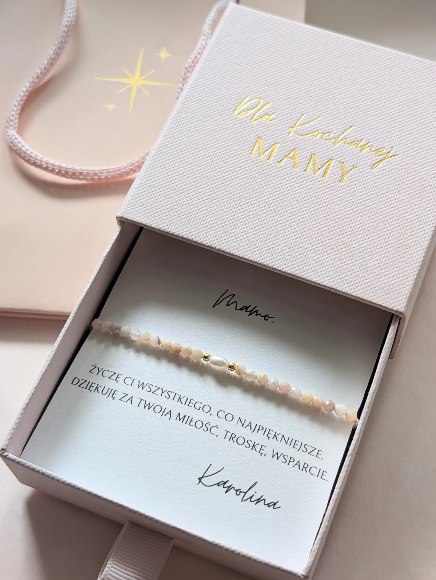 Bransoletka dla Mamy z opalu
