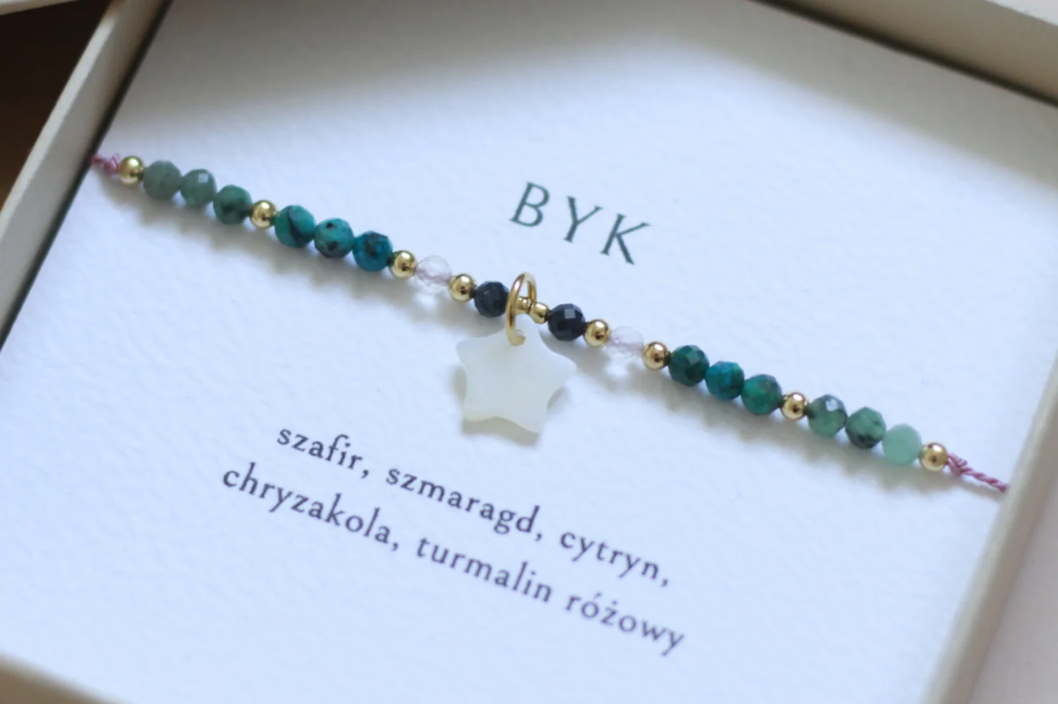 Byk - Bransoletka znaku zodiaku 