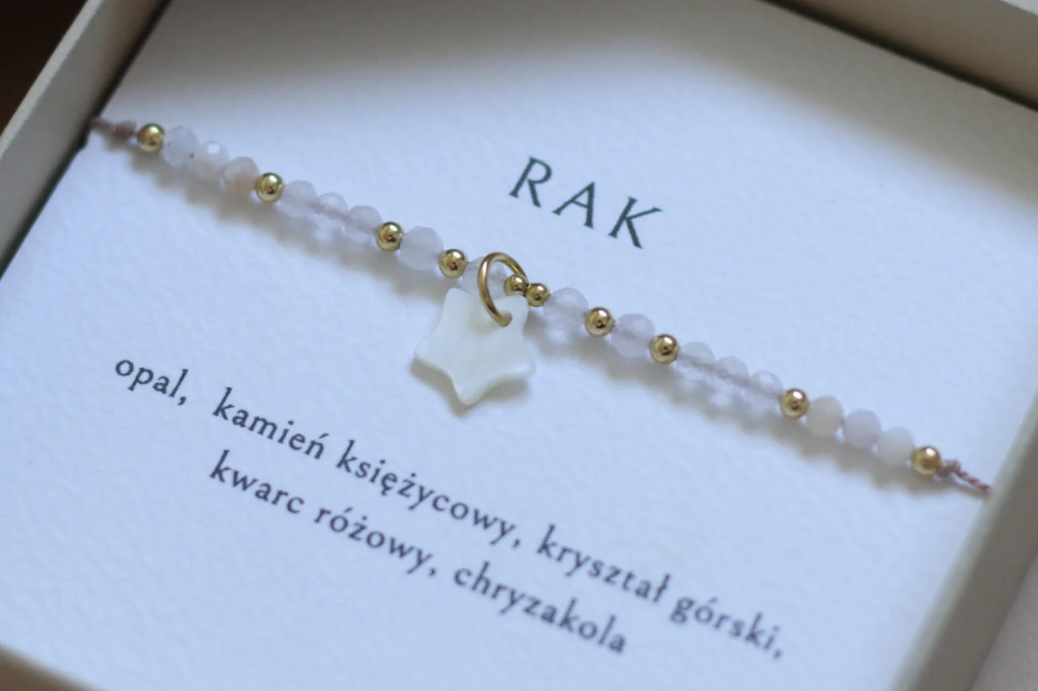 Rak - Bransoletka znaku zodiaku 