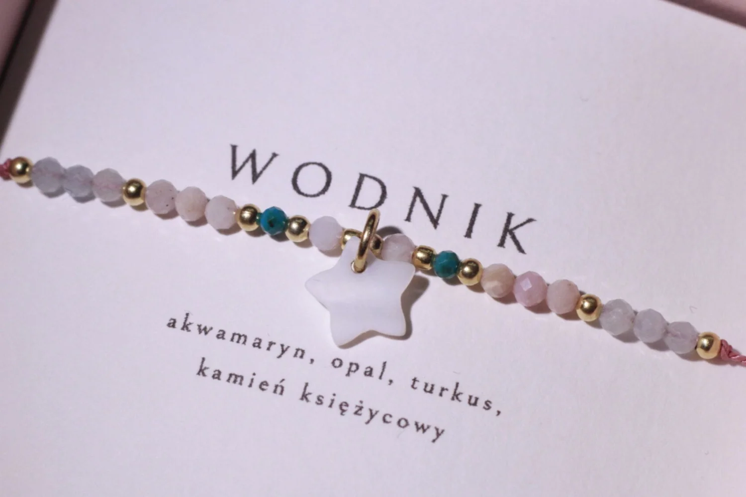 Wodnik - bransoletka znaku zodiaku 